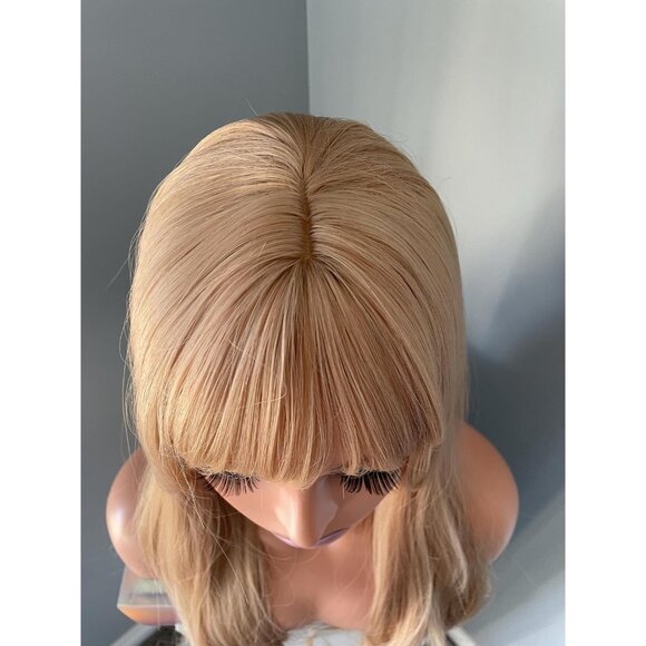 Long Blonde Wig Synthetic Wig 26 inch Wig with Bangs - Grace - Picture 7 of 8